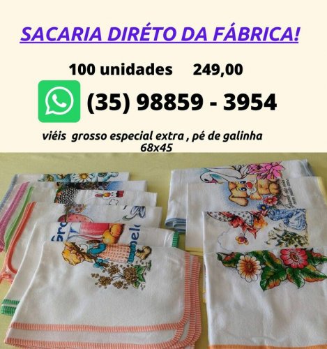 SACARIA DIRÉTO DA FÁBRICA! (1) (1SEGUNDA
